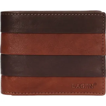 Lagen pánská peněženka kožená BLC-5269 - hnědá /světle hnědá- BRN/TAN + doprava zdarma