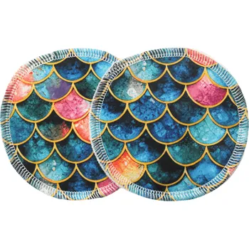 Těhotenská móda Breberky BIO Vložky do podprsenky - Třpytivé šupiny (PUL)