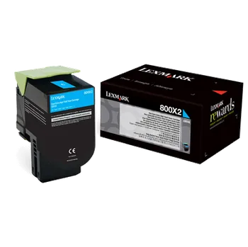 Lexmark 80C0X20 • 800X2 Cyan - Original