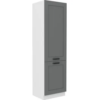 Kuchyňská linka Vysoká lednicová skříň LUNA bílá/dustgrey MDF 60 LO-210 2F
