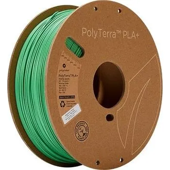 Filament Polymaker PolyTerra PLA+ Green, zelená, 1,75mm, 1kg