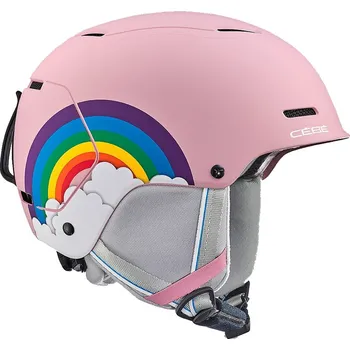 Cyklistické kalhoty Dětská sjezdová helma CÉBÉ BOW Pink Powder Rainbow Matte