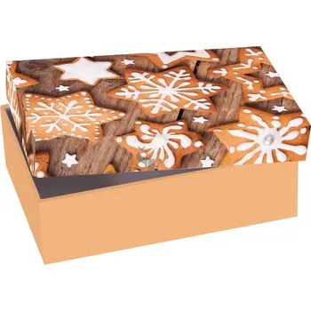 Krabice dárková vánoční Perníčky B1 100x70x30mm 501319, Stil
