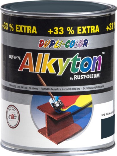 Alkyton lesklý 1L RAL7016 antracitová šedá lesk