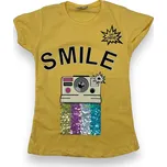 Oliva Dívčí trička s krátkým rukávem MILADA Barva: Žlutá, Velikost: 122