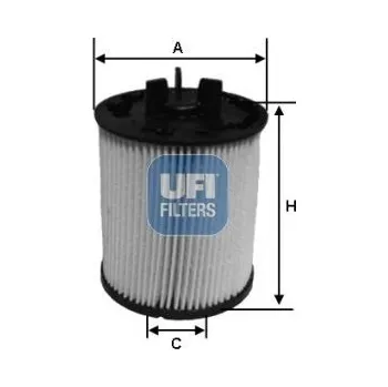 Autodíl Palivový filtr UFI 26.023.00