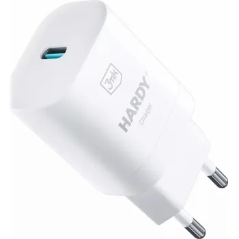 3mk síťová nabíječka - HARDY Charger 33W, GaN 1x USB-C (PD) pro Apple, bílá