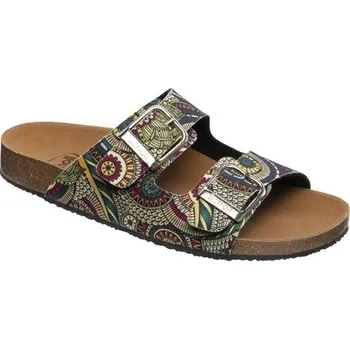 Dámská zdravotní obuv Scholl GREENY MALAREN - zelené zdravotní pantofle