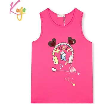 DÍVČÍ TÍLKO tm.růžové Kugo HC0685 (Dívčí letní tílko)