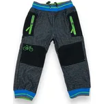 Kugo Chlapecké šedé outdoorové kalhoty s gumou v pase a manžetami 01 Barva: Šedá, Velikost: 104