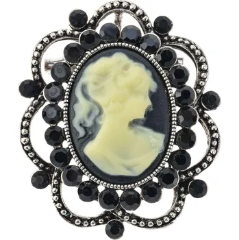 Šátek Clayre & Eef, Holandsko Clayre & Eef - Brož CAMEO BLACK