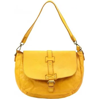 Kožená kabelka VS 005 - žlutá