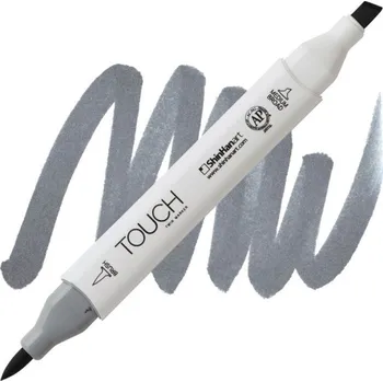 Lihová fixa TOUCH oboustranná Brush & Chisel, CG6 Cool grey