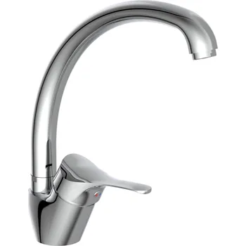 Vodovodní baterie SCHÜTTE kuchyňská baterie ATTICA, 360° otočná kuchyňská baterie, kuchyňská baterie, dřezová baterie v chromu | 22550