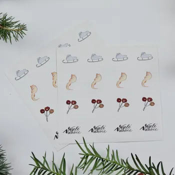 Vánoční dekorace Be Nice vánoční samolepky - Poetické (32 ks)