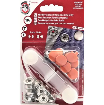 Nýt Kohinoor Druky kovové 15 mm, oranžové