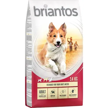 Krmivo pro psa 2x14kg Briantos Adult kuřecí s rýží