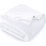 Deka mikroplyš 150x200 cm Bílá