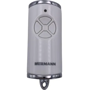 Dálkový ovladač vrat Dálkový ovladač Hörmann HSE 4 BS 868 MHz, BÍLÝ/ LESKLÝ s pochromovanými zinkovými krytkami (4511567)