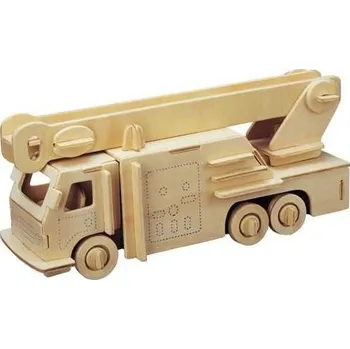 3D puzzle Woodcraft Dřevěné 3D puzzle hasiči