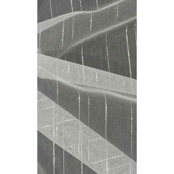 Záclona proužky April 01 stříbrné