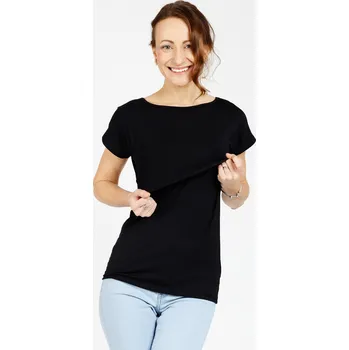 Krásná mamka Kojicí tričko Sofia black Velikost: XL