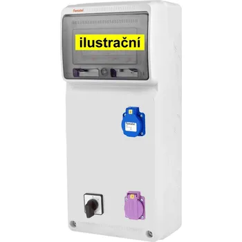 v1191-6kA - ZSFT11000000.1 /3951 Zásuvková skříň IP54 jištěná s chráničem 25/2/003