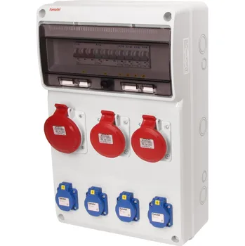 v642-6kA - ZSF40201000.1 /3952 Zásuvková skříň IP44 jištěná s chráničem 40/4/003