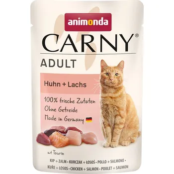Pro kočku animonda Carny Adult kuře a losos 24 × 85 g
