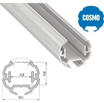 LED lišta LEDLabs Hliníkový kulatý profil COSMO 2m pro LED pásky, bílý