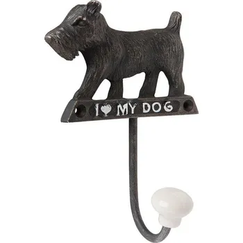 Věšák Clayre & Eef, Holandsko Clayre & Eef - Háček I LOVE MY DOG - 10*4*13 cm