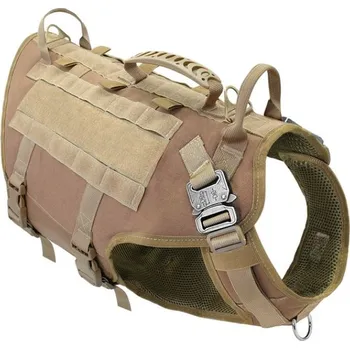 Postroj pro psa PET ARTIST Taktický postroj pro psa - hnědý Velikost: M