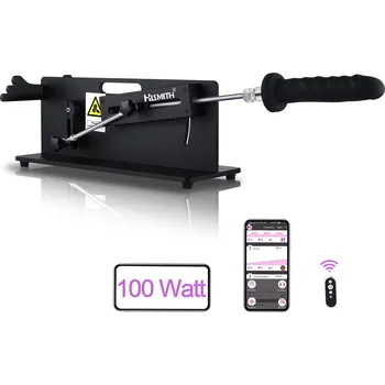 Erotický nábytek HiSmith HS21-APP Table Top 2.0 Pro 100W Premium Sex Machine with Remote and App Black