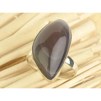 Prsten Stříbrný prsten s achátem vel.51 Ag 925/1000 4,8g