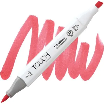 Lihová fixa TOUCH oboustranná Brush & Chisel, R12 Coral red