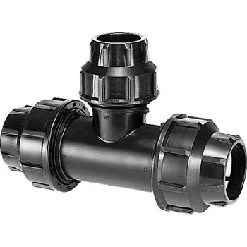 Vodovodní potrubí PLAS-FIT PLASSIM TR T-kus 32x25x32mm, redukovaný, svěrný, voda, plast
