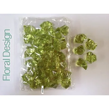 Svatební dekorace Diamant plast 20mm oliva