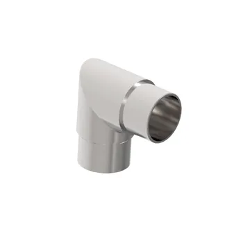 Zábradlí Hahn Steel Spoj 90° pro vložení madla O48,3 x 2,0 mm, AISI 304 - brus