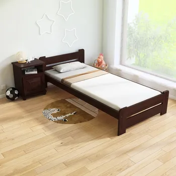 Postel Maxi Postel z masivu Union 80 x 200 cm - barva Ořech