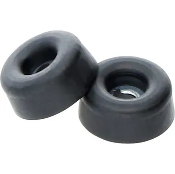 Dveřní zarážka Ø 20x10mm, černá, 4 ks