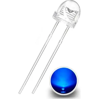 Dioda LED Dioda 5mm, 120°, Modrá