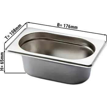 Dóza na potraviny G.Gastro GN nádoba1/9 - hloubka 65 mm