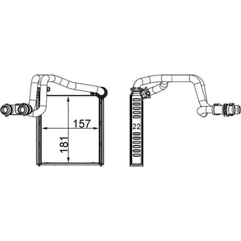 Výměník tepla, vnitřní vytápění MAHLE AH 252 000S