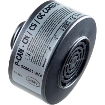 Plynová maska Ochranný filtr Avec P-CAN Standard A2SXP3 D R - černý