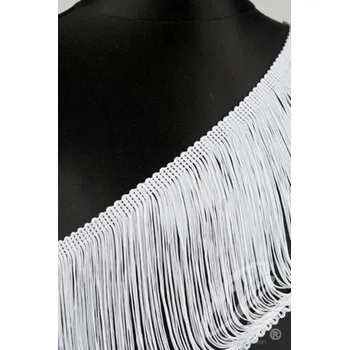 Dámský kostýmek EU Třásně neelastické WHITE délka 30 cm