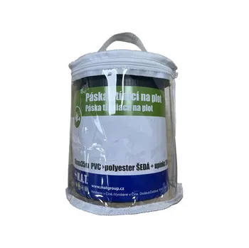 zahradní zástěna M.A.T. Group Páska stínící na plot šedá 0,19 x 35 m + upínka 20 ks