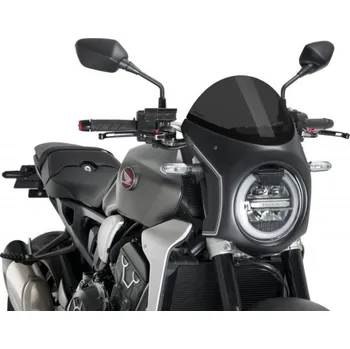 Plexi štít PUIG SEMI-FAIRING 3133F matná černá tmavá kouřová