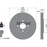 Brzdový kotouč Textar 92107800