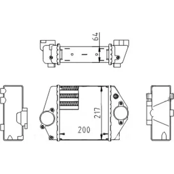 Chladič motoru Chladič turba HART 612 084
