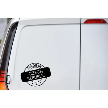 Samolepící dekorace Lepy.cz Samolepka na auto Made in Czech Velikost (šířka x výška): 15x12cm, Barevná varianta: Tmavě šedivá